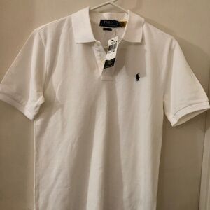 Polo Ralph Lauren White Short Sleeve Jersey Youth Size L 14-16